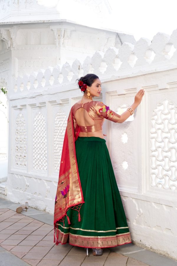 LNB 2016 Green Wine Color Vichitra Silk Plain with Paithni lace border Lehenga Choli Wedding, Party, Festive, Events Etc. Delivery 4-6 Working Days Rs 2999 | Lehenga, Bollywood Lehenga, Creative Lehenga, Designer Lehenga, Embroidered Lehenga, Party Wear Lehenga