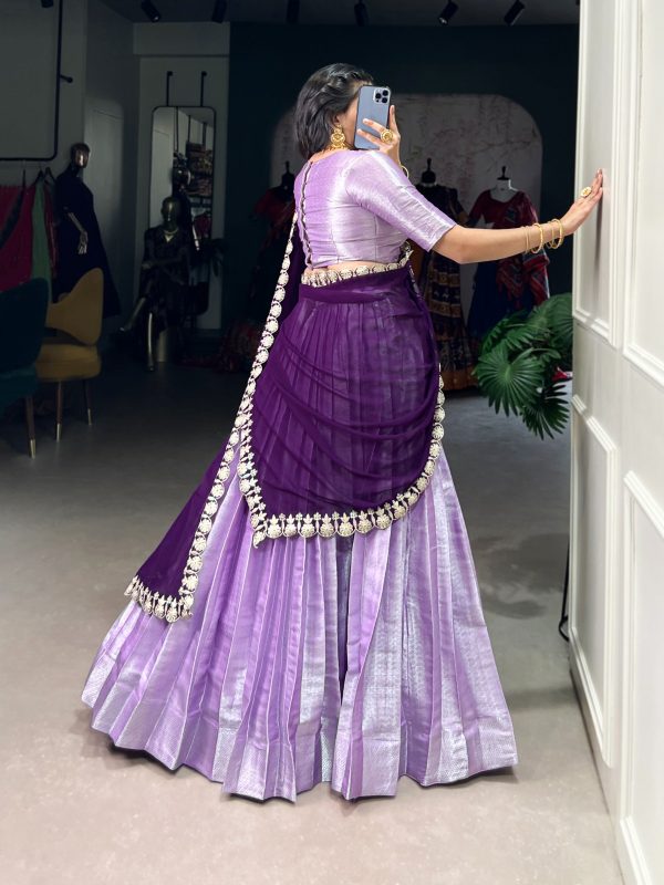 LNB 2013 Lavender Color Jacquard Silk weaving work Lehenga Choli Wedding, Party, Festive, Events Etc. Delivery 4-6 Working Days Rs 2999 | Lehenga, Bollywood Lehenga, Creative Lehenga, Designer Lehenga, Embroidered Lehenga, Party Wear Lehenga