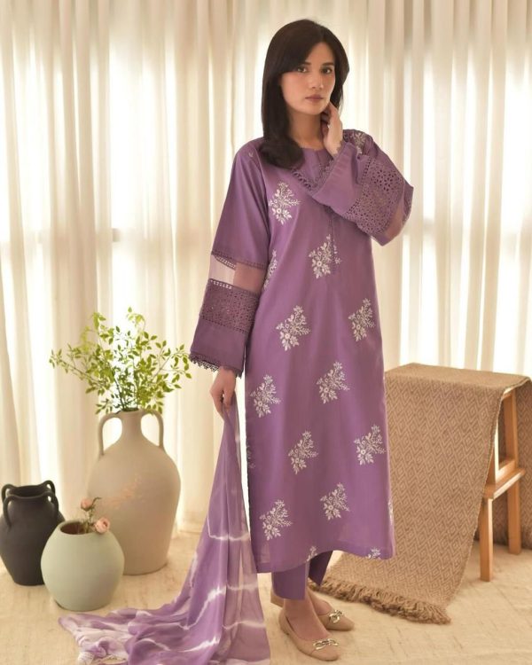 LG 1951 Lavender Color Roman Silk Embroidery Work Front Side Salwar Suit Casual, Wedding, Festive, Events . Expected Delivery  4-6 Working Days @1999/- only      | Jump Suits, Salwar suit, Casual Suits, Creative suits, Designer Suits, Palazzo Suits, Party Wear Suits, Patiala Suits, Straight Suits