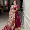 LNB 1653 Maroon Color Gaji Silk Dyeing With Lagdi patta Lehenga Choli Wedding, Party, Festive, Events Etc. Delivery 4-6 Working Days Rs 3499 | Lehenga, Bollywood Lehenga, Creative Lehenga, Designer Lehenga, Embroidered Lehenga, Party Wear Lehenga