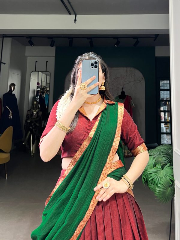 LNB 2040 Maroon Color Narayan Pet Zari Weaving Lehenga Choli Choli Festive Party Wedding, Events etc. Delivery 4-6 Working Days @1899/- | Lehenga, Bollywood Lehenga, Creative Lehenga, Designer Lehenga, Embroidered Lehenga, Party Wear Lehenga