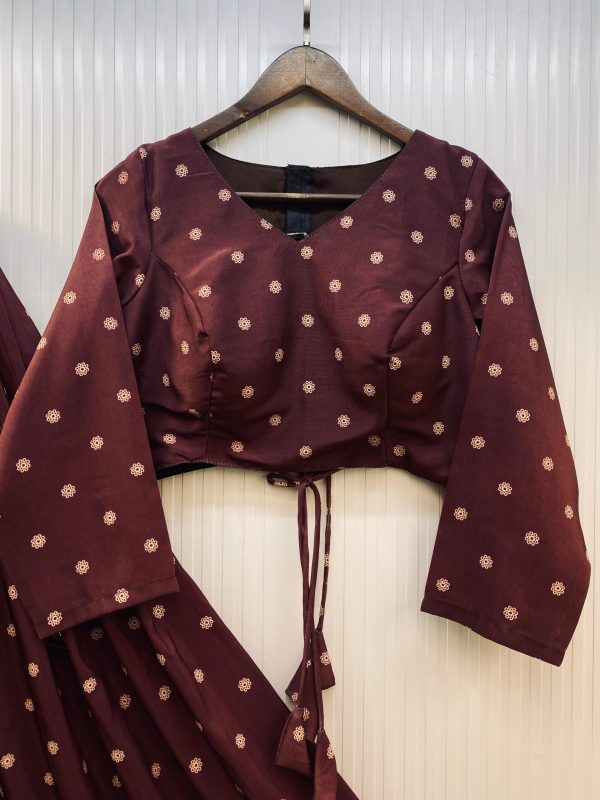 LG 644 Maroon Color Printed Polly Reyon Lehenga Choli Wedding, Party, Festive, Events Etc. Delivery 4-6 Working Days Rs 2099 | Lehenga, Bollywood Lehenga, Creative Lehenga, Designer Lehenga, Embroidered Lehenga, Party Wear Lehenga