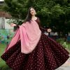 LG 644 Maroon Color Printed Polly Reyon Lehenga Choli Wedding, Party, Festive, Events Etc. Delivery 4-6 Working Days Rs 2099 | Lehenga, Bollywood Lehenga, Creative Lehenga, Designer Lehenga, Embroidered Lehenga, Party Wear Lehenga