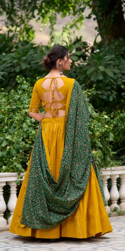 LNB 1697 Mustard Color Pure Cotton Plain With Gota Patti Touch Up Lehenga Choli Wedding, Party, Festive, Events Etc. Delivery 4-6 Working Days Rs 3499 | Lehenga, Bollywood Lehenga, Creative Lehenga, Designer Lehenga, Embroidered Lehenga, Party Wear Lehenga