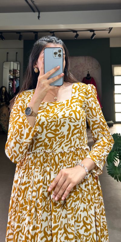 YNF 5016 Mustard Color Georgette Plain Sequins Embroidery Lace Gown Casual, Wedding, Festive, Events . Expected Delivery  4-6 Working Days @1599/- only      | Gowns, Bollywood Gowns, Creative Gowns, Designer Gowns, Embroidered Gowns, Party Wear Gowns