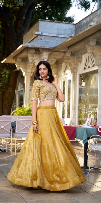 LNB 1424 Mustard Color Mustard Goldie Plain Lehenga Choli Wedding, Party, Festive, Events Etc. Delivery 4-6 Working Days Rs 3199 | Lehenga, Bollywood Lehenga, Creative Lehenga, Designer Lehenga, Embroidered Lehenga, Party Wear Lehenga