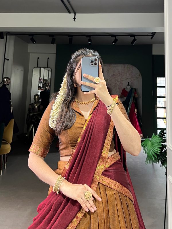LNB 2040 Mustard Color Narayan Pet Zari Weaving Lehenga Choli Choli Festive Party Wedding, Events etc. Delivery 4-6 Working Days @1899/- | Lehenga, Bollywood Lehenga, Creative Lehenga, Designer Lehenga, Embroidered Lehenga, Party Wear Lehenga