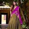 LNB 2009 Navy Blue Elevate your style with the Navy Blue Kanchipuram Weaving Lehenga Choli, featuring stunning zari work and a comfortable drawstring fit. | Lehenga, Bollywood Lehenga, Creative Lehenga, Designer Lehenga, Embroidered Lehenga, Party Wear Lehenga