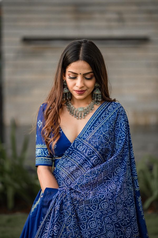 LNB 1251 Navy Blue Color Vaishali silk Printed With Gota Patti Work Lehenga Choli Wedding, Party, Festive, Events Etc. Delivery 4-6 Working Days Rs 3399 | Lehenga, Bollywood Lehenga, Creative Lehenga, Designer Lehenga, Embroidered Lehenga, Party Wear Lehenga