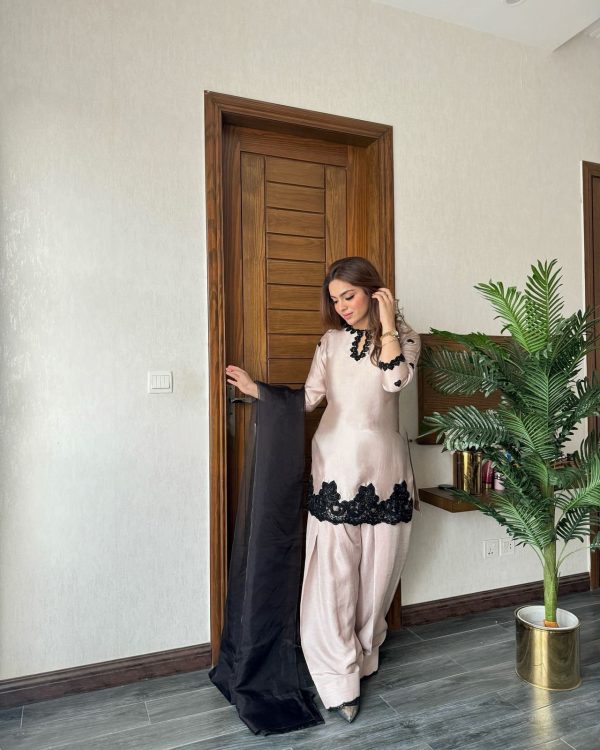 BE 371 Off White Color French Crape Sequence Embroidery Beads Salwar Suit Casual, Wedding, Festive, Events . Expected Delivery  4-6 Working Days @2099/- only      | Jump Suits, Salwar suit, Casual Suits, Creative suits, Designer Suits, Palazzo Suits, Party Wear Suits, Patiala Suits, Straight Suits