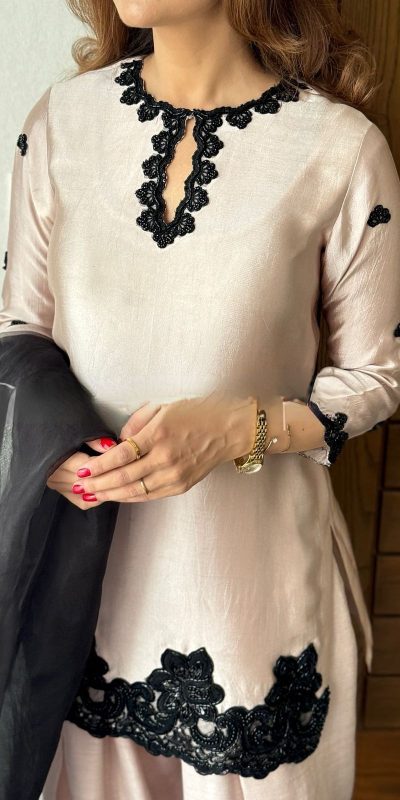 BE 371 Off White Color French Crape Sequence Embroidery Beads Salwar Suit Casual, Wedding, Festive, Events . Expected Delivery  4-6 Working Days @2099/- only      | Jump Suits, Salwar suit, Casual Suits, Creative suits, Designer Suits, Palazzo Suits, Party Wear Suits, Patiala Suits, Straight Suits