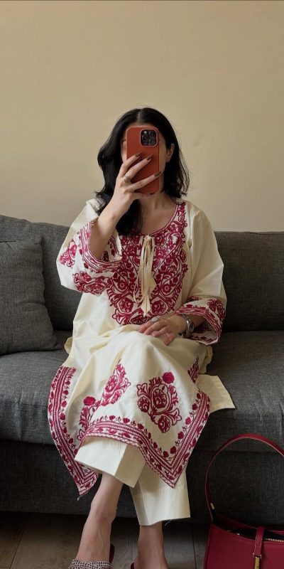 BE 386 Off White Color Roman Silk Embroidery Work Salwar Suit Casual, Wedding, Festive, Events . Expected Delivery  4-6 Working Days @1899/- only      | Jump Suits, Salwar suit, Casual Suits, Creative suits, Designer Suits, Palazzo Suits, Party Wear Suits, Patiala Suits, Straight Suits