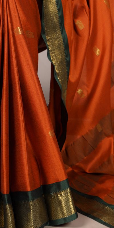 YNF 7406 Orange Color Cotton Silk Weaving Work Paithani Concept Saree Casual, Wedding, Festive, Events . Expected Delivery  4-6 Working Days @1449/- only                                                                                | Sarees, Bollywood Sarees, Creative Sarees, Designer Sarees, Embroidered Sarees, Ethnic Saree, Modern Digital sarees, Party Wear Sarees