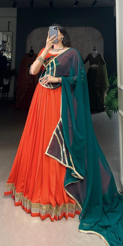 LNB 1651 Orange Color Pure Rayon Embossed Design Lace Touch Up Lehenga Choli Wedding, Party, Festive, Events Etc. Delivery 4-6 Working Days Rs 3199 | Lehenga, Bollywood Lehenga, Creative Lehenga, Designer Lehenga, Embroidered Lehenga, Party Wear Lehenga