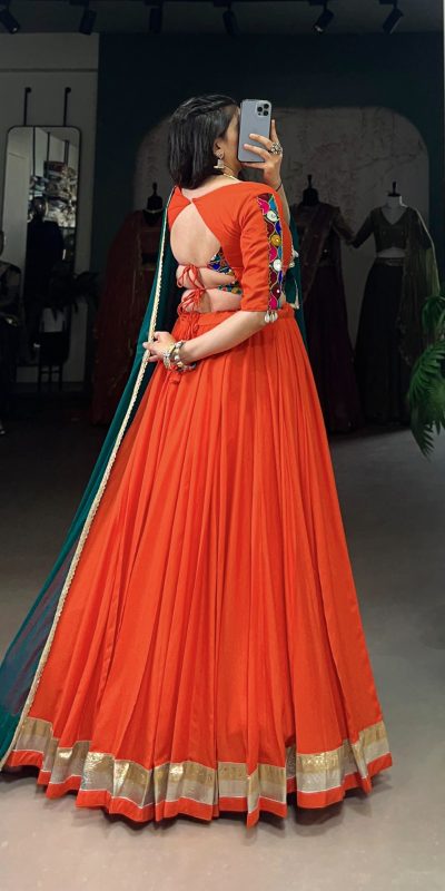 LNB 1651 Orange Color Pure Rayon Embossed Design Lace Touch Up Lehenga Choli Wedding, Party, Festive, Events Etc. Delivery 4-6 Working Days Rs 3199 | Lehenga, Bollywood Lehenga, Creative Lehenga, Designer Lehenga, Embroidered Lehenga, Party Wear Lehenga