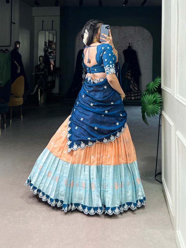 LNB 2024 Orange Color Zari Kota Weaving Work Sequins Thread Embroidery Lehenga Choli Festive Party Wedding, Events etc. Delivery 4-6 Working Days @2999/- | Lehenga, Bollywood Lehenga, Creative Lehenga, Designer Lehenga, Embroidered Lehenga, Party Wear Lehenga