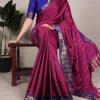 YNF 7100 Pink Color Aura Silk Zari Weaving Work Saree Casual, Wedding, Festive, Events . Expected Delivery  4-6 Working Days @1399/- only                                                 | Sarees, Bollywood Sarees, Creative Sarees, Designer Sarees, Embroidered Sarees, Ethnic Saree, Modern Digital sarees, Party Wear Sarees
