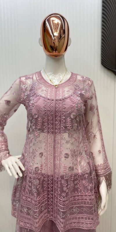 LG 1943 Pink Color Butterfly Net Sequence Embroidery Work Salwar Suit Casual, Wedding, Festive, Events . Expected Delivery  4-6 Working Days @1999/- only      | Jump Suits, Salwar suit, Casual Suits, Creative suits, Designer Suits, Palazzo Suits, Party Wear Suits, Patiala Suits, Straight Suits