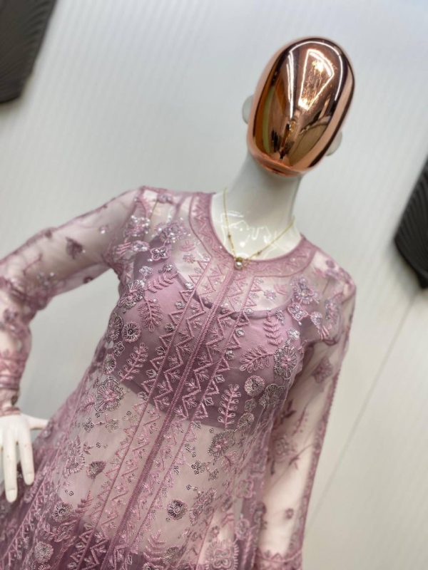 LG 1943 Pink Color Butterfly Net Sequence Embroidery Work Salwar Suit Casual, Wedding, Festive, Events . Expected Delivery  4-6 Working Days @1999/- only      | Jump Suits, Salwar suit, Casual Suits, Creative suits, Designer Suits, Palazzo Suits, Party Wear Suits, Patiala Suits, Straight Suits