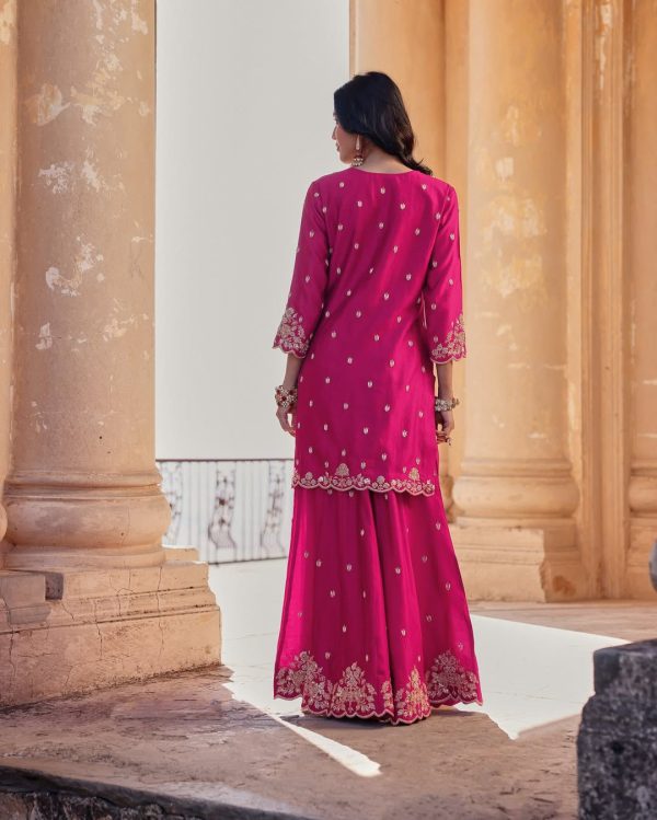 LG 1988 Pink Color Chinon Sequence Embroidery Work Salwar Suit Casual, Wedding, Festive, Events . Expected Delivery  4-6 Working Days @2149/- only      | Jump Suits, Salwar suit, Casual Suits, Creative suits, Designer Suits, Palazzo Suits, Party Wear Suits, Patiala Suits, Straight Suits