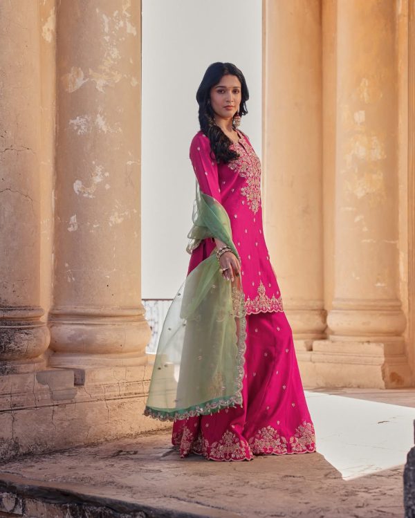 LG 1988 Pink Color Chinon Sequence Embroidery Work Salwar Suit Casual, Wedding, Festive, Events . Expected Delivery  4-6 Working Days @2149/- only      | Jump Suits, Salwar suit, Casual Suits, Creative suits, Designer Suits, Palazzo Suits, Party Wear Suits, Patiala Suits, Straight Suits