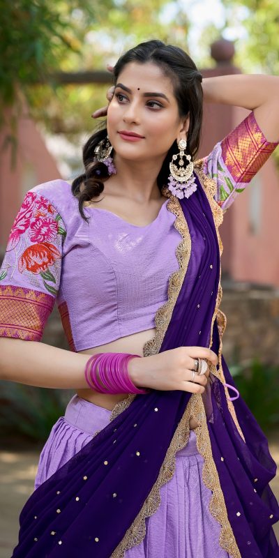 LNB1518 Pink Color Cotton Silk Thread Embroidery Work Lehenga Choli Wedding, Party, Festive, Events Etc. Delivery 4-6 Working Days Rs 2999 | Lehenga, Bollywood Lehenga, Creative Lehenga, Designer Lehenga, Embroidered Lehenga, Party Wear Lehenga