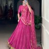 LNB 1701 Pink Color Georgette Bandhej Print And Embossed Lace Lehenga Choli Wedding, Party, Festive, Events Etc. Delivery 4-6 Working Days Rs 3999 | Lehenga, Bollywood Lehenga, Creative Lehenga, Designer Lehenga, Embroidered Lehenga, Party Wear Lehenga