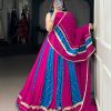 LNB 1673 Pink Color Tasar Silk Bandhej Print With Lace Touch Up Lehenga Choli Wedding, Party, Festive, Events Etc. Delivery 4-6 Working Days Rs 3099 | Lehenga, Bollywood Lehenga, Creative Lehenga, Designer Lehenga, Embroidered Lehenga, Party Wear Lehenga