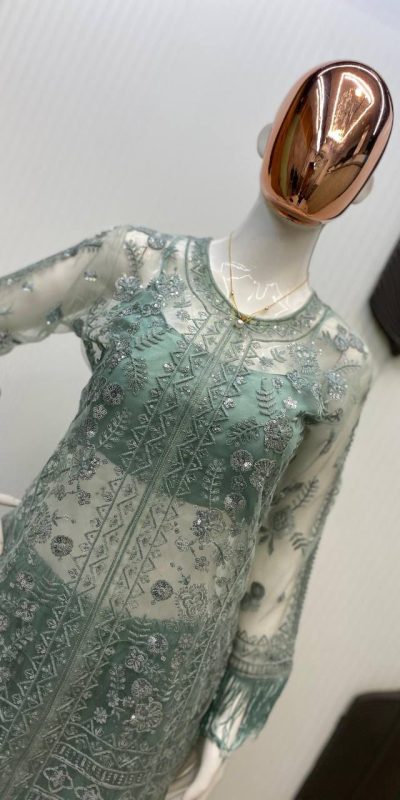 LG 1943 Pista Color Butterfly Net Sequence Embroidery Work Salwar Suit Casual, Wedding, Festive, Events . Expected Delivery 4-6 Working Days @1999/- only | Jump Suits, Salwar suit, Casual Suits, Creative suits, Designer Suits, Palazzo Suits, Party Wear Suits, Patiala Suits, Straight Suits