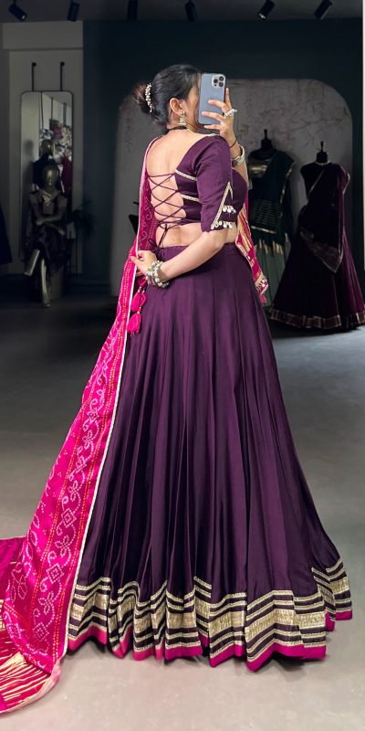 LNB 1657 Purple Color Silk Georgette Original Mirror Lace Touch Up Lehenga Choli Wedding, Party, Festive, Events Etc. Delivery 4-6 Working Days Rs 4299 | Lehenga, Bollywood Lehenga, Creative Lehenga, Designer Lehenga, Embroidered Lehenga, Party Wear Lehenga