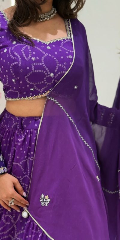 LG 647 Purple Color Printed Georgette Real Mirror Work Lehenga Choli Wedding, Party, Festive, Events Etc. Delivery 4-6 Working Days Rs 2099 | Lehenga, Bollywood Lehenga, Creative Lehenga, Designer Lehenga, Embroidered Lehenga, Party Wear Lehenga