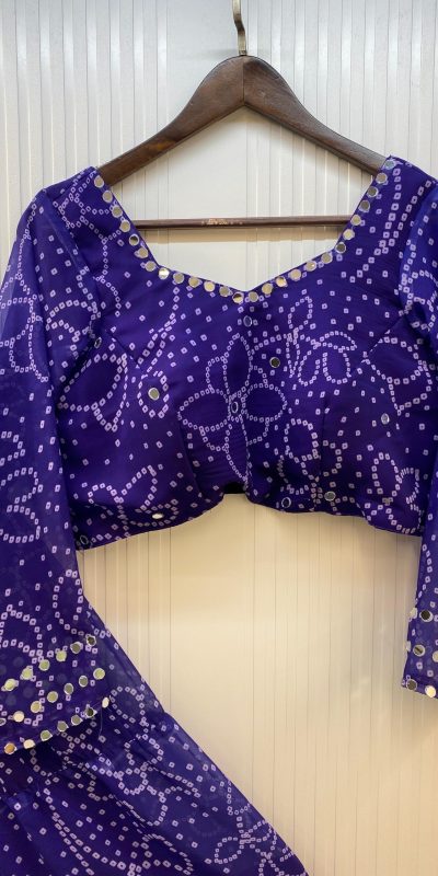 LG 647 Purple Color Printed Georgette Real Mirror Work Lehenga Choli Wedding, Party, Festive, Events Etc. Delivery 4-6 Working Days Rs 2099 | Lehenga, Bollywood Lehenga, Creative Lehenga, Designer Lehenga, Embroidered Lehenga, Party Wear Lehenga