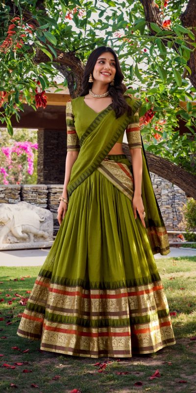 LNB 1902 Red Color Chanderi Plain With Zari Weaving Work Lehenga Choli Wedding, Party, Festive, Events Etc. Delivery 4-6 Working Days Rs 2099 | Lehenga, Bollywood Lehenga, Creative Lehenga, Designer Lehenga, Embroidered Lehenga, Party Wear Lehenga