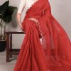 YNF 7105 Red Color Gadhawal Chex Arca Work Saree Casual, Wedding, Festive, Events . Expected Delivery  4-6 Working Days @1599/- only                                                                                | Sarees, Bollywood Sarees, Creative Sarees, Designer Sarees, Embroidered Sarees, Ethnic Saree, Modern Digital sarees, Party Wear Sarees