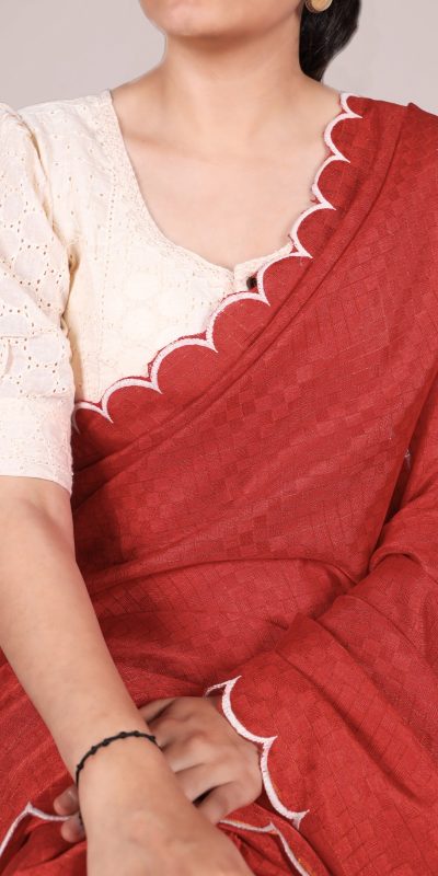 YNF 7105 Red Color Gadhawal Chex Arca Work Saree Casual, Wedding, Festive, Events . Expected Delivery 4-6 Working Days @1599/- only | Sarees, Bollywood Sarees, Creative Sarees, Designer Sarees, Embroidered Sarees, Ethnic Saree, Modern Digital sarees, Party Wear Sarees