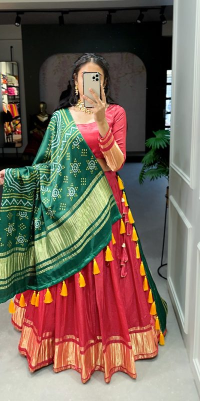 LNB 1653 Red Color Gaji Silk Dyeing With Lagdi patta Lehenga Choli Wedding, Party, Festive, Events Etc. Delivery 4-6 Working Days Rs 3499 | Lehenga, Bollywood Lehenga, Creative Lehenga, Designer Lehenga, Embroidered Lehenga, Party Wear Lehenga