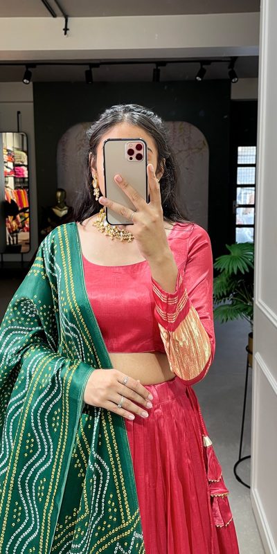 LNB 1653 Red Color Gaji Silk Dyeing With Lagdi patta Lehenga Choli Wedding, Party, Festive, Events Etc. Delivery 4-6 Working Days Rs 3499 | Lehenga, Bollywood Lehenga, Creative Lehenga, Designer Lehenga, Embroidered Lehenga, Party Wear Lehenga