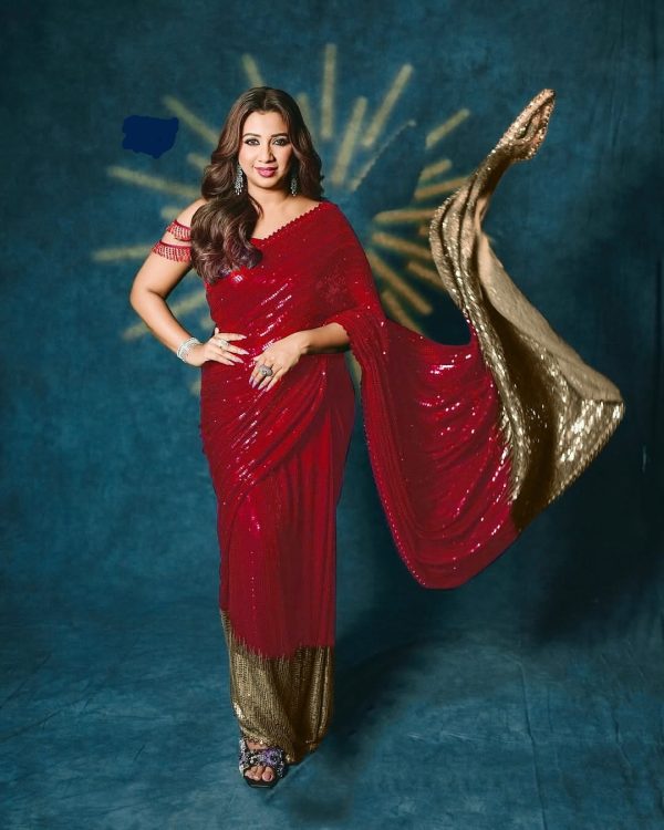 DF 3457 Red Color Georgette Sequence Original Mirror Work Saree Casual, Wedding, Festive, Events . Expected Delivery  4-6 Working Days @2099/- only                                                                                | Sarees, Bollywood Sarees, Creative Sarees, Designer Sarees, Embroidered Sarees, Ethnic Saree, Modern Digital sarees, Party Wear Sarees