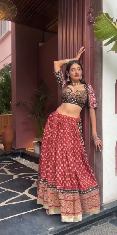 LG 642 Red Color Printed Rayon Real Mirror Work Lehenga Choli Wedding, Party, Festive, Events Etc. Delivery 4-6 Working Days Rs 2049 | Lehenga, Bollywood Lehenga, Creative Lehenga, Designer Lehenga, Embroidered Lehenga, Party Wear Lehenga