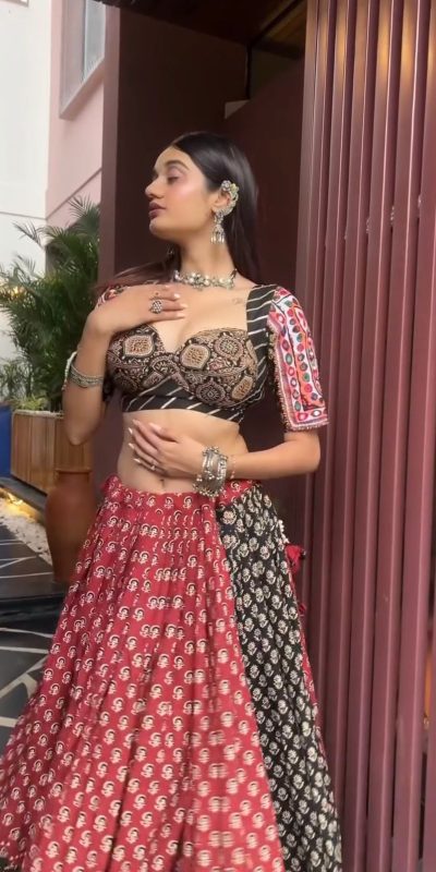 LG 642 Red Color Printed Rayon Real Mirror Work Lehenga Choli Wedding, Party, Festive, Events Etc. Delivery 4-6 Working Days Rs 2049 | Lehenga, Bollywood Lehenga, Creative Lehenga, Designer Lehenga, Embroidered Lehenga, Party Wear Lehenga