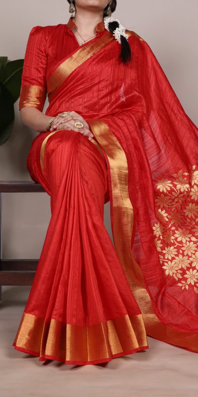 YNF 7903 Red Color Raw Silk Zari Weaving Work Saree Casual, Wedding, Festive, Events . Expected Delivery  4-6 Working Days @1699/- only                                                                                | Sarees, Bollywood Sarees, Creative Sarees, Designer Sarees, Embroidered Sarees, Ethnic Saree, Modern Digital sarees, Party Wear Sarees