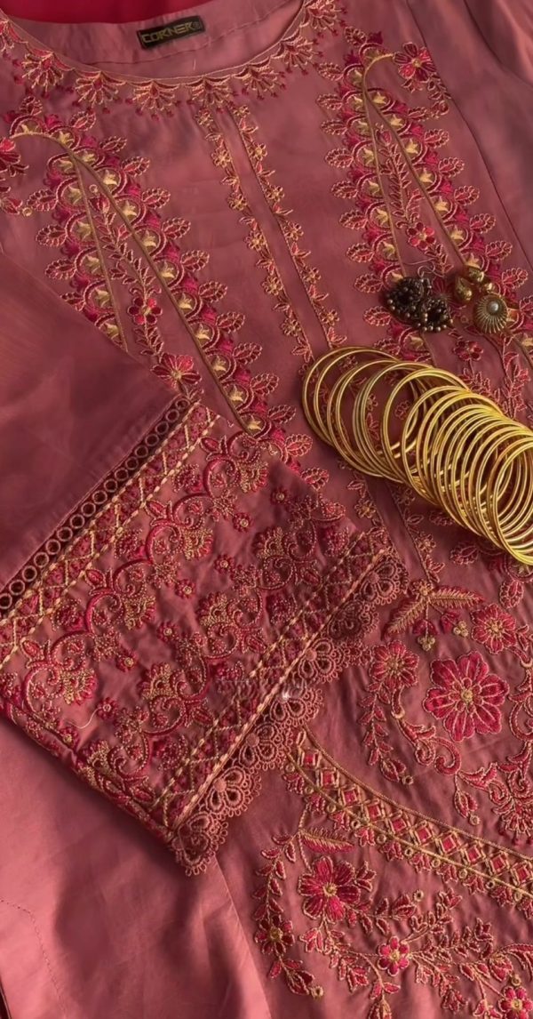 BE 381 Red Roman Silk Dupatta with Lace Work Embroidery Work. Festive Deal ₹1849. Delivery 4-6 Working Days. Shop now. | Jump Suits, Tops & Bottoms, Track Suits, Salwar suit, Casual Suits, Creative suits, Designer Suits, Palazzo Suits, Party Wear Suits, Patiala Suits, Straight Suits, Trendy Wear
