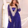LG 1944 Royal Blue Color Chinon digital Printed Embroidery Salwar Suit Casual, Wedding, Festive, Events . Expected Delivery  4-6 Working Days @1649/- only      | Jump Suits, Salwar suit, Casual Suits, Creative suits, Designer Suits, Palazzo Suits, Party Wear Suits, Patiala Suits, Straight Suits