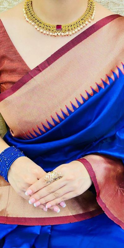 KP 3053 Royal Blue Soft Lichi Silk With Lace Jacquard Border Saree Work. Grab it for ₹1449. Delivery 4-6 Working Days. Shop now. | Sarees, Bollywood Sarees, Creative Sarees, Designer Sarees, Embroidered Sarees, Ethnic Saree, Modern Digital sarees, Party Wear Sarees