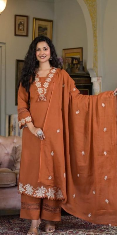 BE 385 Pista Color Rayon Slub Cotton Embroidery Wor Salwar Suit Casual, Wedding, Festive, Events . Expected Delivery 4-6 Working Days @1899/- only | Jump Suits, Salwar suit, Casual Suits, Creative suits, Designer Suits, Palazzo Suits, Party Wear Suits, Patiala Suits, Straight Suits