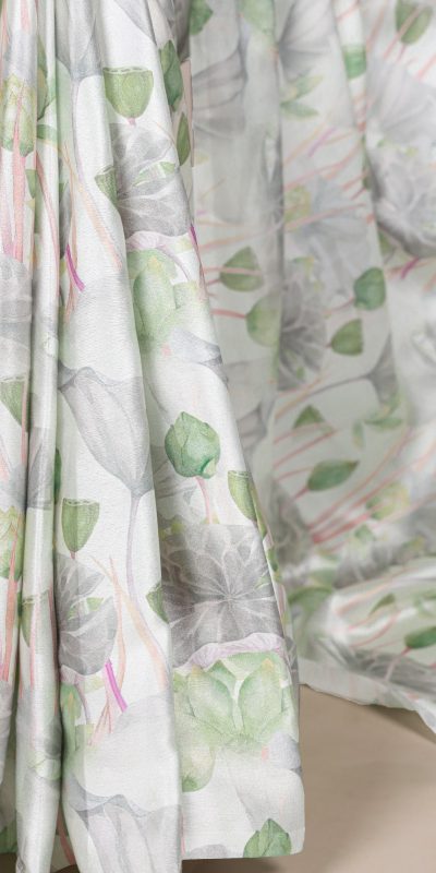 YNF 7054 Sea Green Color Satin Silk Floral Printed Saree Casual, Wedding, Festive, Events . Expected Delivery  4-6 Working Days @1549/- only                                                                                | Sarees, Bollywood Sarees, Creative Sarees, Designer Sarees, Embroidered Sarees, Ethnic Saree, Modern Digital sarees, Party Wear Sarees