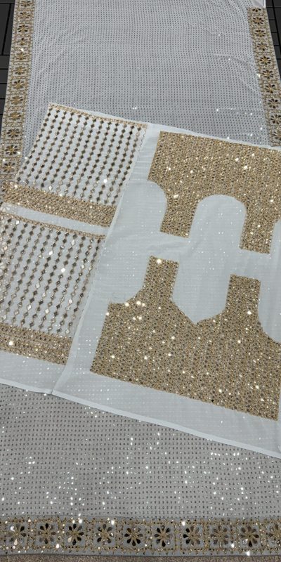 DF 3431 Sky Blue Color Faux Georgette Heavy 5mm Sequence Work Saree Casual, Wedding, Festive, Events . Expected Delivery  4-6 Working Days @1759/- only                                                                                | Sarees, Bollywood Sarees, Creative Sarees, Designer Sarees, Embroidered Sarees, Ethnic Saree, Modern Digital sarees, Party Wear Sarees