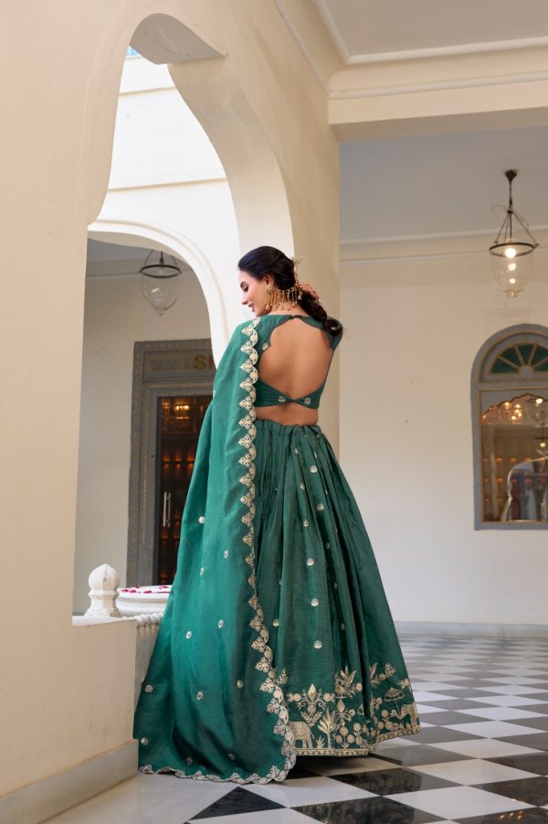 LNB 1435 Teal Sequins Work & Embroidery Work Lehenga Choli in Gold Crush. Exclusive Offer ₹3399. Delivery 4-6 Working Days. Shop now. | Lehenga, Bollywood Lehenga, Creative Lehenga, Designer Lehenga, Embroidered Lehenga, Party Wear Lehenga
