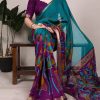 YNF 7036 Teal Color Polyester Chanderi Printed Zari Weaving Work Saree Casual, Wedding, Festive, Events . Expected Delivery  4-6 Working Days @1499/- only                                                                                | Sarees, Bollywood Sarees, Creative Sarees, Designer Sarees, Embroidered Sarees, Ethnic Saree, Modern Digital sarees, Party Wear Sarees