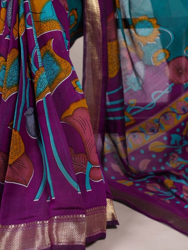 YNF 7036 Teal Color Polyester Chanderi Printed Zari Weaving Work Saree Casual, Wedding, Festive, Events . Expected Delivery  4-6 Working Days @1499/- only                                                                                | Sarees, Bollywood Sarees, Creative Sarees, Designer Sarees, Embroidered Sarees, Ethnic Saree, Modern Digital sarees, Party Wear Sarees